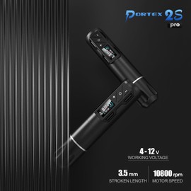 EZ P2S Pro Wireless Tattoo Gun - Rotary Tattoo Machine Pen with Extra OLED Digital Display 1800mAh Battery Power Supply Tattoo Equipment Supply for Tattoo Artist