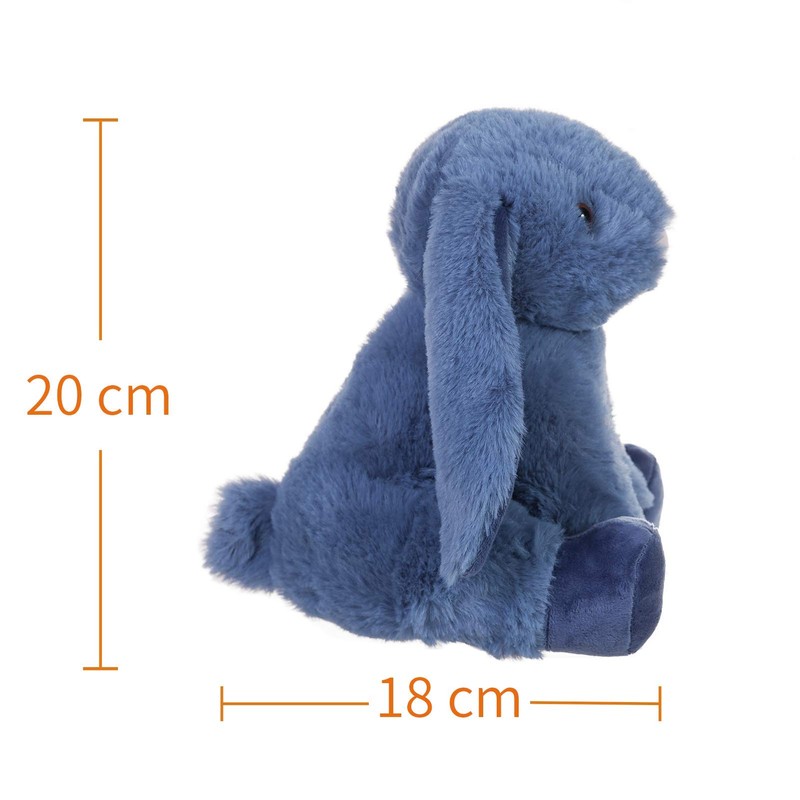 Apricot Lamb Toys Plush Navy Blue Bunny Rabbit Stuffed Animal