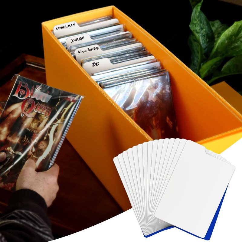 Comic Book Dividers with Tabs – 50 Pack, Archival Thick