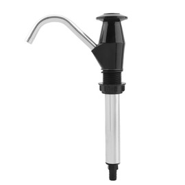 Reicyfang Caravan Sink Water Hand Pump, Hand-Operated Galley Water Pump, Double Action Camping Trailer Motorhome Replacement Pumping Tool for Camping Trailer, Motorhome, Work Vehicles(Black)