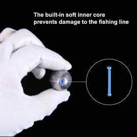 FANGBLUE Egg Shape Lead Fishing Sinker 3/8oz (10g) Oval Drop Shot Bass Fishing Weight Casting Sinkers for Saltwater Freshwater (20Pcs 10g)