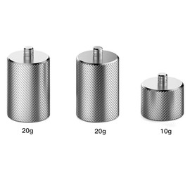 Yius Counterweight Gimbal Stabilizer, 3pcs OM 4/OS MO Mobile 3 Counterweight Balance Counter Weights Support 70g Video Shooting Accessory for DJI OSMO Mobile 3 4(silver)