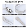 Cabilock 4Pcs/ 2Set Snail Tong and Fork Stainless Steel Snail