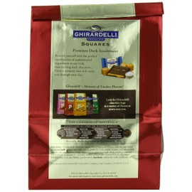 Ghirardelli Dark Assorted Chocolate Squares XL Bag, 16.71 oz.