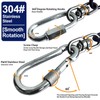 WATFOON 50Ft Dog Tie Out Cable, Training Leads Dog Run