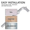4Pcs 8inch J-Bolt Post Gate Hinge, Heavy Duty J-Bolt Gate