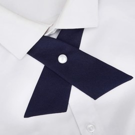 NECOTIA Korean Style JK Uniform Ribbon, Colorful Cross Tie/Women's Ladies, Uniform Accessories, Adjuster, Corsage, Accessories, Butterfly Tie, navy