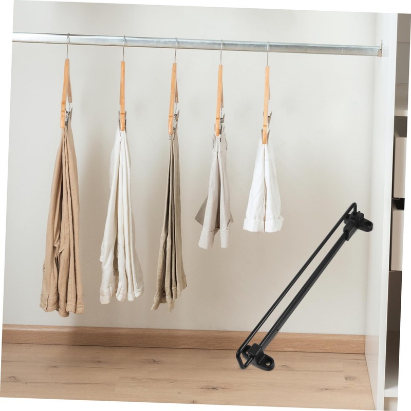 VILLFUL Sliding Wardrobe Closet Rod Retractable Clothes Hanger Small Hanging