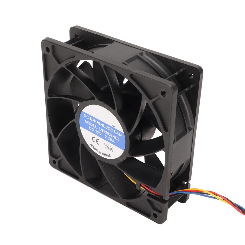12cm Cooling Fan 120x38mm 6000rpm 12V 2.7A 4pin FG DC
