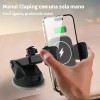 Soporte De Celular Auto Con Carga Rápida Inalámbrica