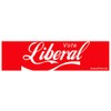 EvolveFISH Vote Liberal Bumper Sticker - [11" x 3"]
