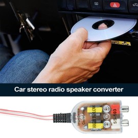 Stereo Output Converter for Car - Card Player High to Low Adapter | Speaker Signal Converter for Car, Auto, Suvs, Trucks