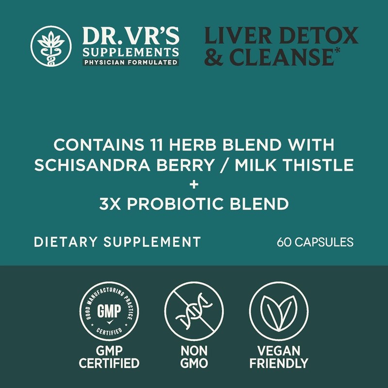 Dr. VR's Liver Detox & Cleanse, 11 Herb Blend with