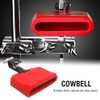 Cow Bell for Drums Adjustable Holder Plastic Musical Percussion Block