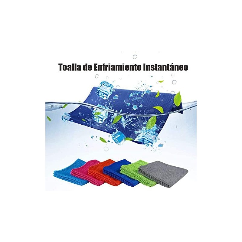 6 Toallas Microfibra Secado Rápido, Toalla Deportiva de Enfriamiento