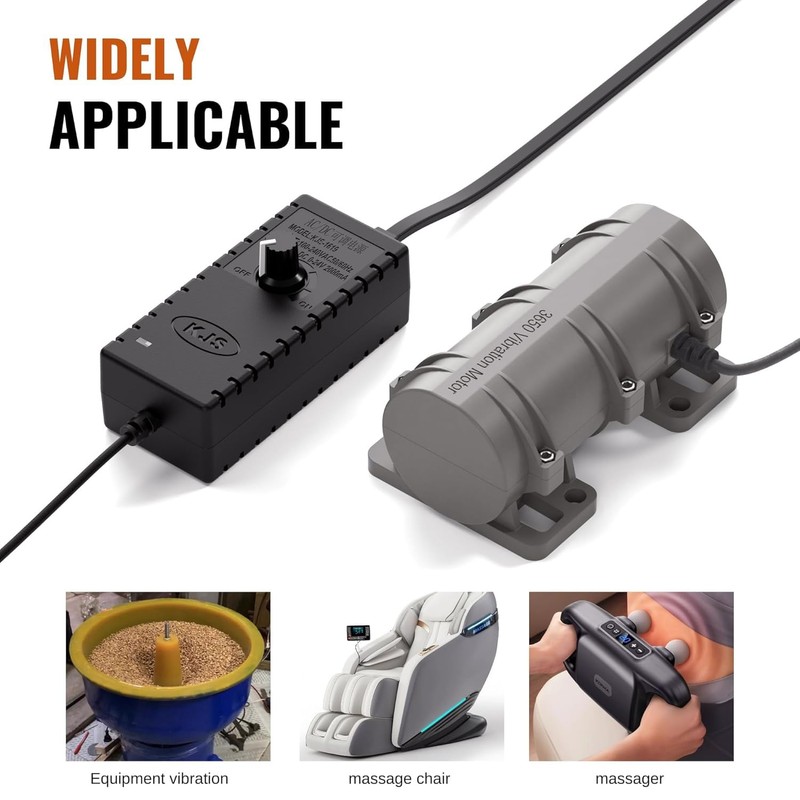 DC 12V Electric Vibration Motor with Speed Controller & Remote