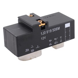 Radiator Fan Control Unit Engine Cooling Fan Control Module Fan for Bora Golf 4 Golf 5 Polo 9N New Beetle 9C Lupo Fox A3 8L Cordoba 6L Ibiza 6J Leon 1P Toledo 1M Mii Citigo Fabia 6Y Octa-via Roomster