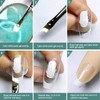 Mnk66 Oblique French Brush UV Gel Nail Manicure Brush Set