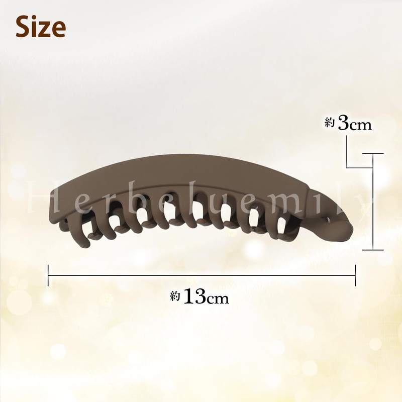 Herbeluemily Banana Clip, Hair Clip, Simple, Elegant, Casual, Hairy, Large