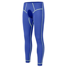 ZONBAILON Thermal Underwear for Men with Open Front Long Johns Mens Base Layer Thermal Bottoms Leggings