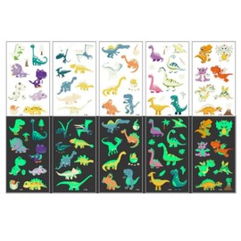 Dinosaur dragon infant child tattoo children's custom luminous stickers 7 types, 1 piece, F-luminous 5 piece set / 공룡 드래곤 유아 아동 타투 어린이 판박이 야광 스티커 7타입, 1개, F-야광5매세트