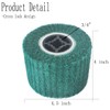 JUNLIXN 4.5" x 4" Non Woven Abrasive Drawing Drum, 3/4"