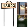 LED Solar Address Sign, Address Numbers for Yard with 2