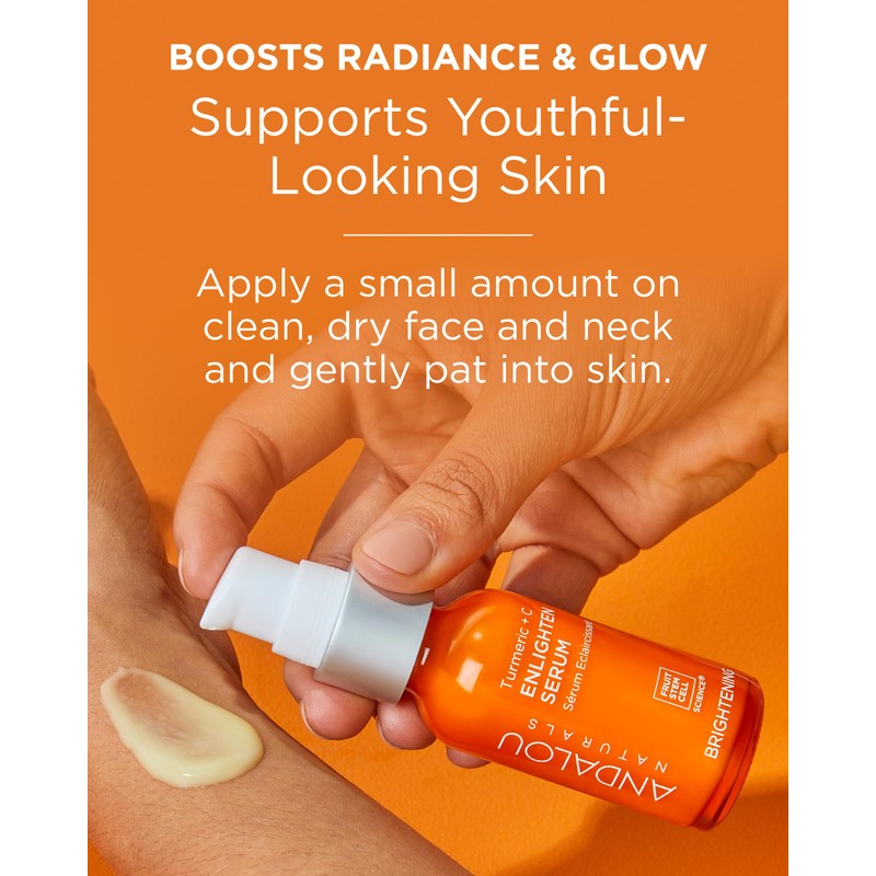 Andalou Naturals Turmeric + Vitamin C Enlighten Serum | Illuminating