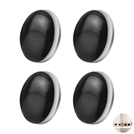 4 Pcs Shower Curtain Weights, Magnetic Shower Curtain Weights Heavy Duty Drapery Weights, For Curtain,Drapery,Tablecloth,Flag,Refrigerator (Black)