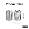 20 Pcs Threaded Inserts for Wood Capable of Corrosion Resistance