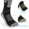 YUEVO SPORTS 5 Pairs Men's Hiking Boot Socks Cotton Cushioned
