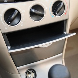 AUPSPUD Front Center Console Storage Box Panel Cover for Toyota Corolla 2003 2004 2005 2006 2007 2008 (Black)