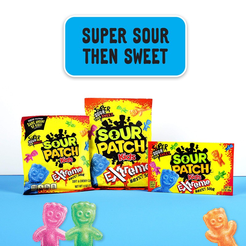 SOUR PATCH KIDS Candy, Extreme Flavor, 12 Bags (7.2 oz.)