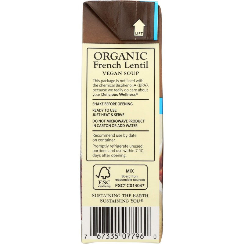 Dr Mcdougalls, Organic Low Sodium French Lentil Soup, 18 Ounce