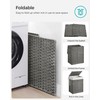 SONGMICS Laundry Hamper with Lid, 23.8 Gallon (90 L) Synthetic
