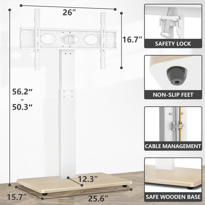 TV Floor Stand for 32-75 Inch Plasma LCD LED OLED