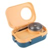 Thermal Lunch Box 1100ml Double Layer 3 Grid Design 304