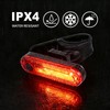 KunHe 4 Pack USB Rechargeable Bike Tail Lights Super Bright