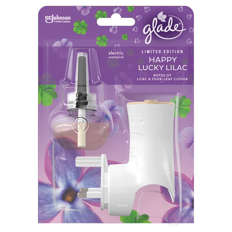 Glade Plug In Holder and Refill, Electric Scented Oil, Happy