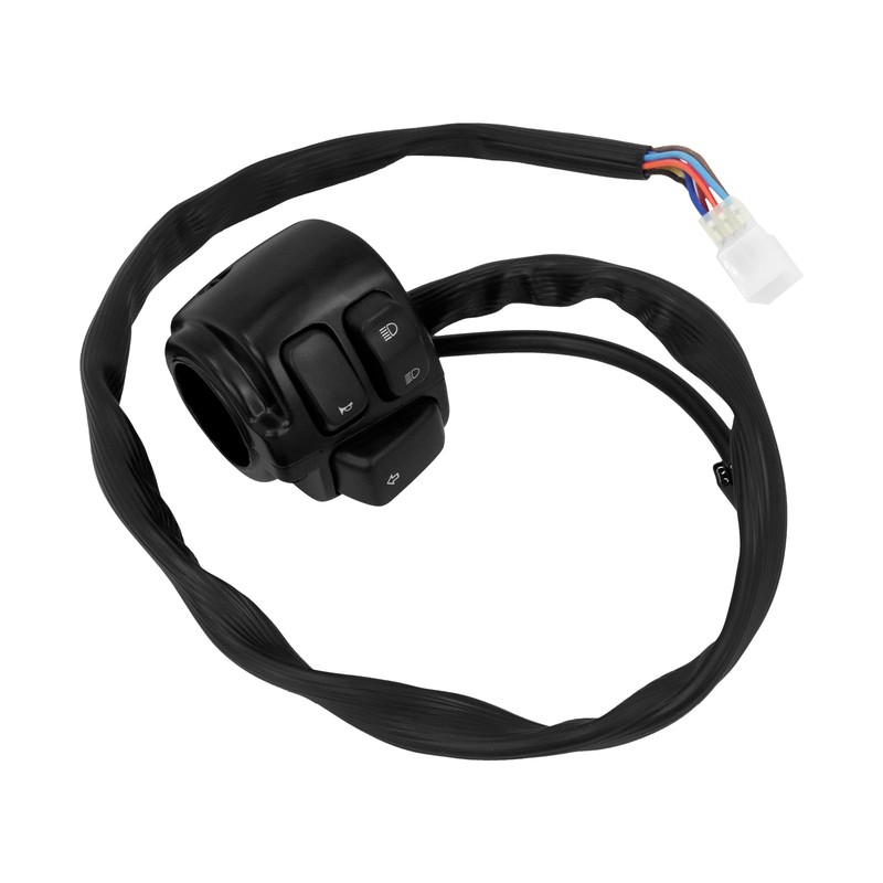 HCmotorku Motorcycle 1" 25mm Handlebar Switch Control with Wiring Harness