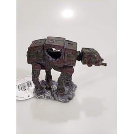 Space Battle Tank – Small Sci-Fi Aquarium Ornament, Hand-Painted & Non-Toxic, Safe for Freshwater & Saltwater – 4.1" x 1.8" x 3.3"