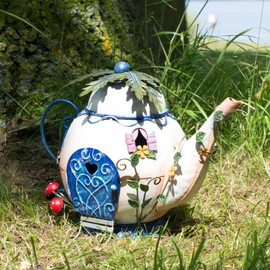 ProdBuy Limited Metal Fairy Garden Teapot House