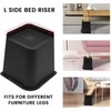 MYMULIKE Bed Risers Heavy Duty, Oversized Furniture Risers, Support Up