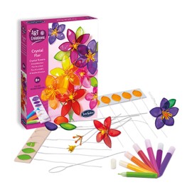 Sentosphère 3909510 Crystal Flower Craft Kit, DIY Creative Set for Children and Adults