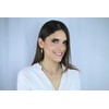Anthony Vincent Regalo Moda Collar y Aretes Blanco Rosa Salmon.