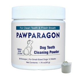 Dog Teeth Cleaning Powder - Targets Tartar & Reduces Plaque & Bad Breath, Dog Dental Powder - Teeth Cleaning Made Easy Eliminate, Dog Dental Care - Formulated for Small Dogs PP007