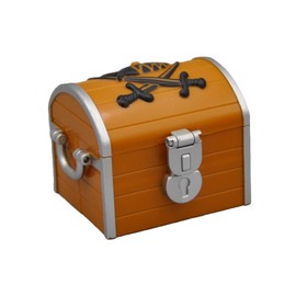 Bullyland 18900 Pirate Captain Sharky Toy Figure with Chest, Detailed Ideal as a Small Gift for Children from 3 Years