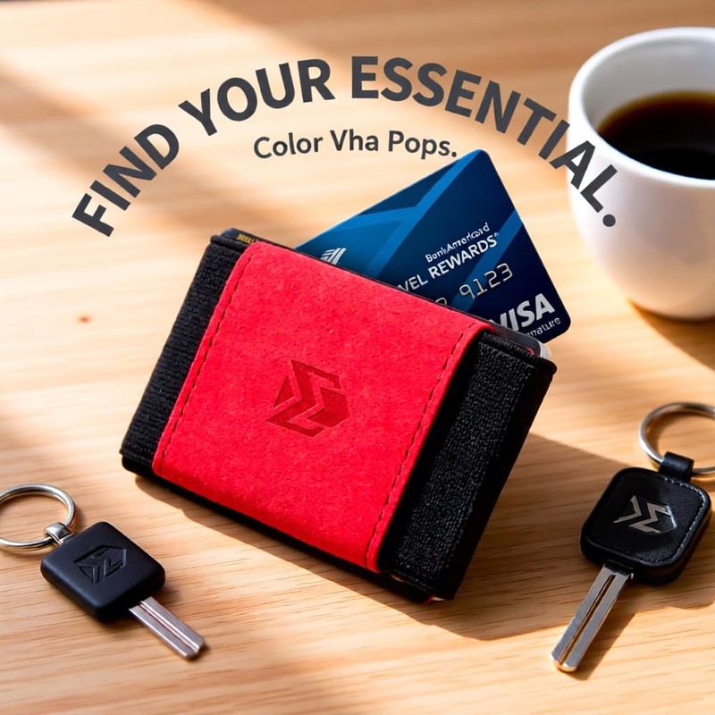 VBAX Elastic Wallet for Men & Women – Slim Minimalist