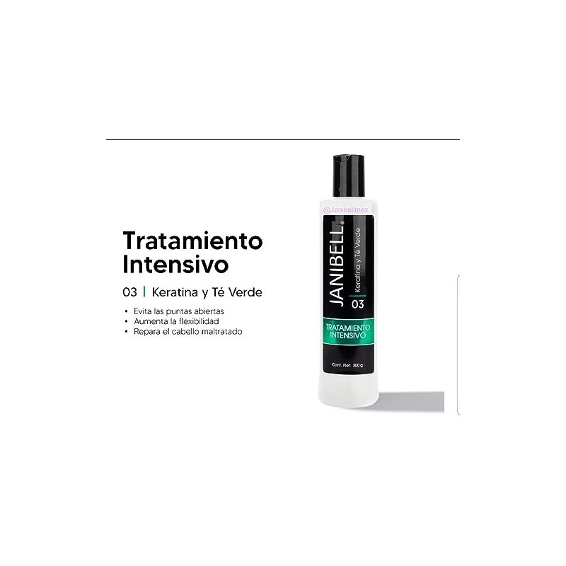 Janibell Tratamiento Intensivo Keratina Y Te Verde Janibell (250 ml)