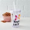 CafePress Singing Is My Cardio 16 oz Insulated Straw Tumbler